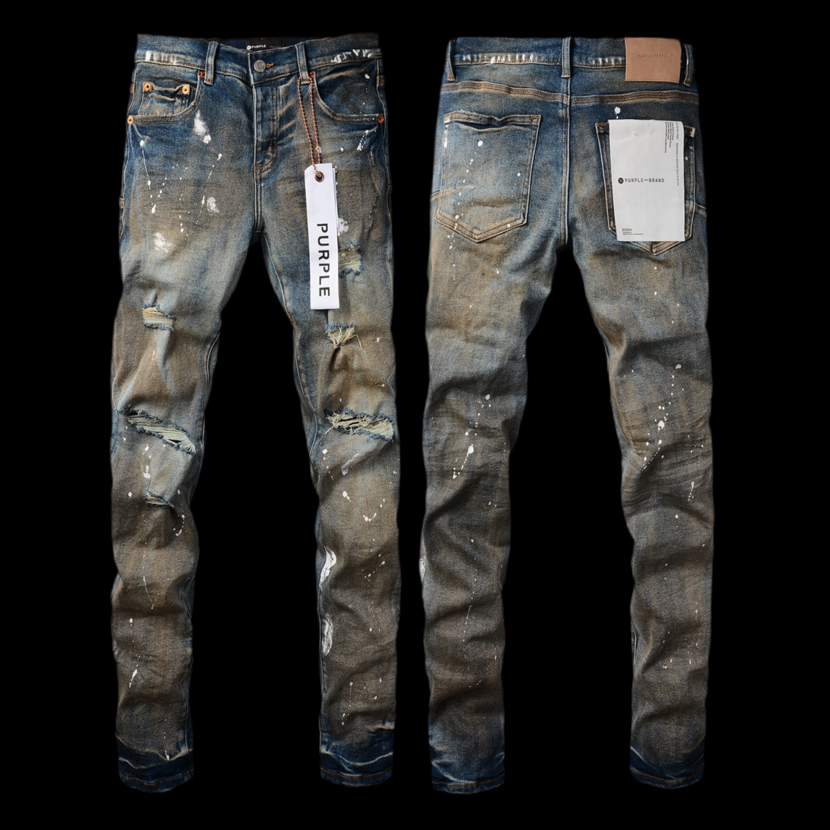 Purple Faded Slim Jeans